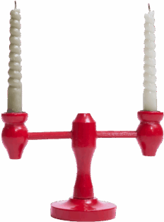 Petit Bougeoir Artisanal - CHINE DE NOEL